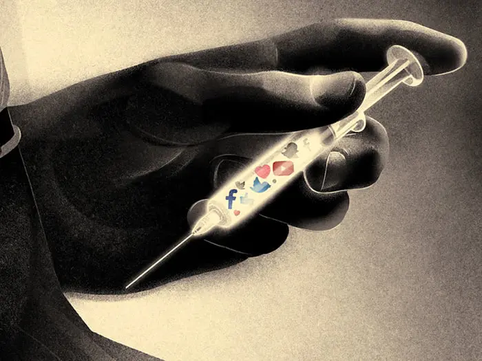 Social Media Addiction Folio Illustration Agency